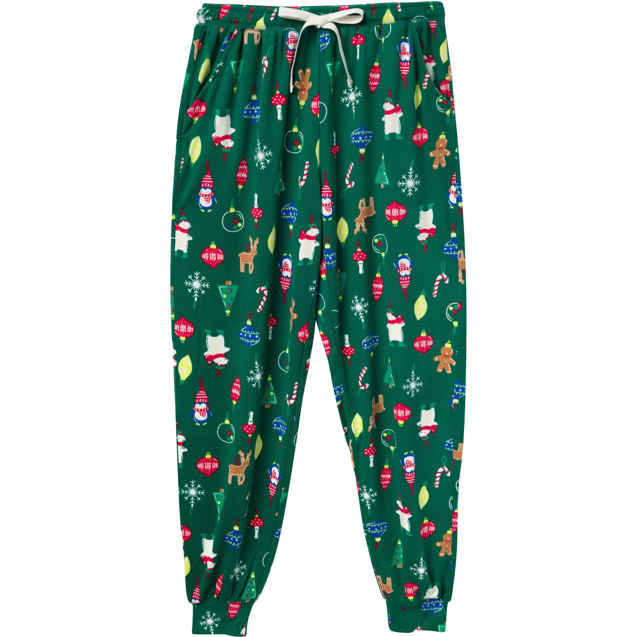 2-Piece Women's Ornaments Hacci Pajama Set