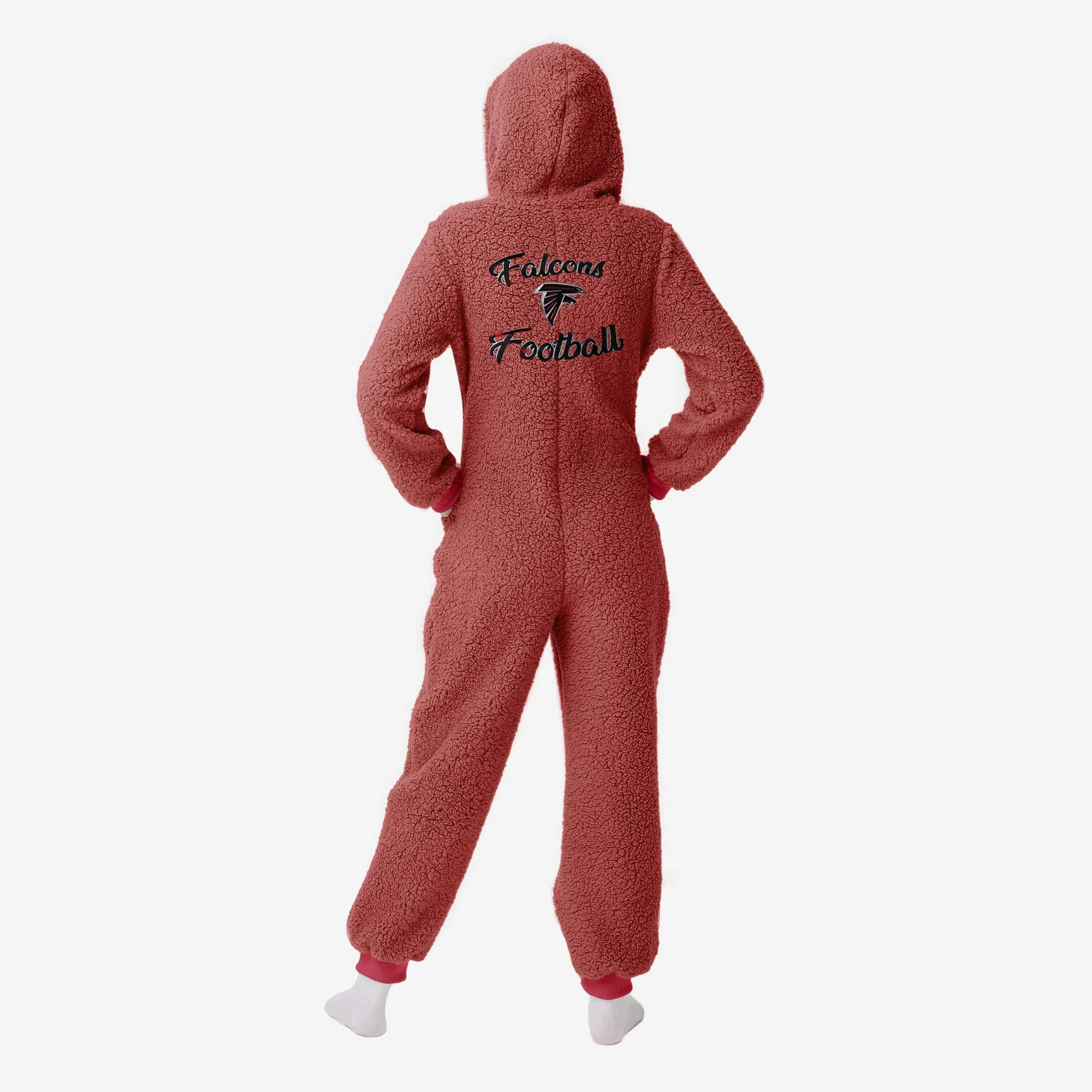 Atlanta Falcons Womens Sherpa One Piece Pajamas