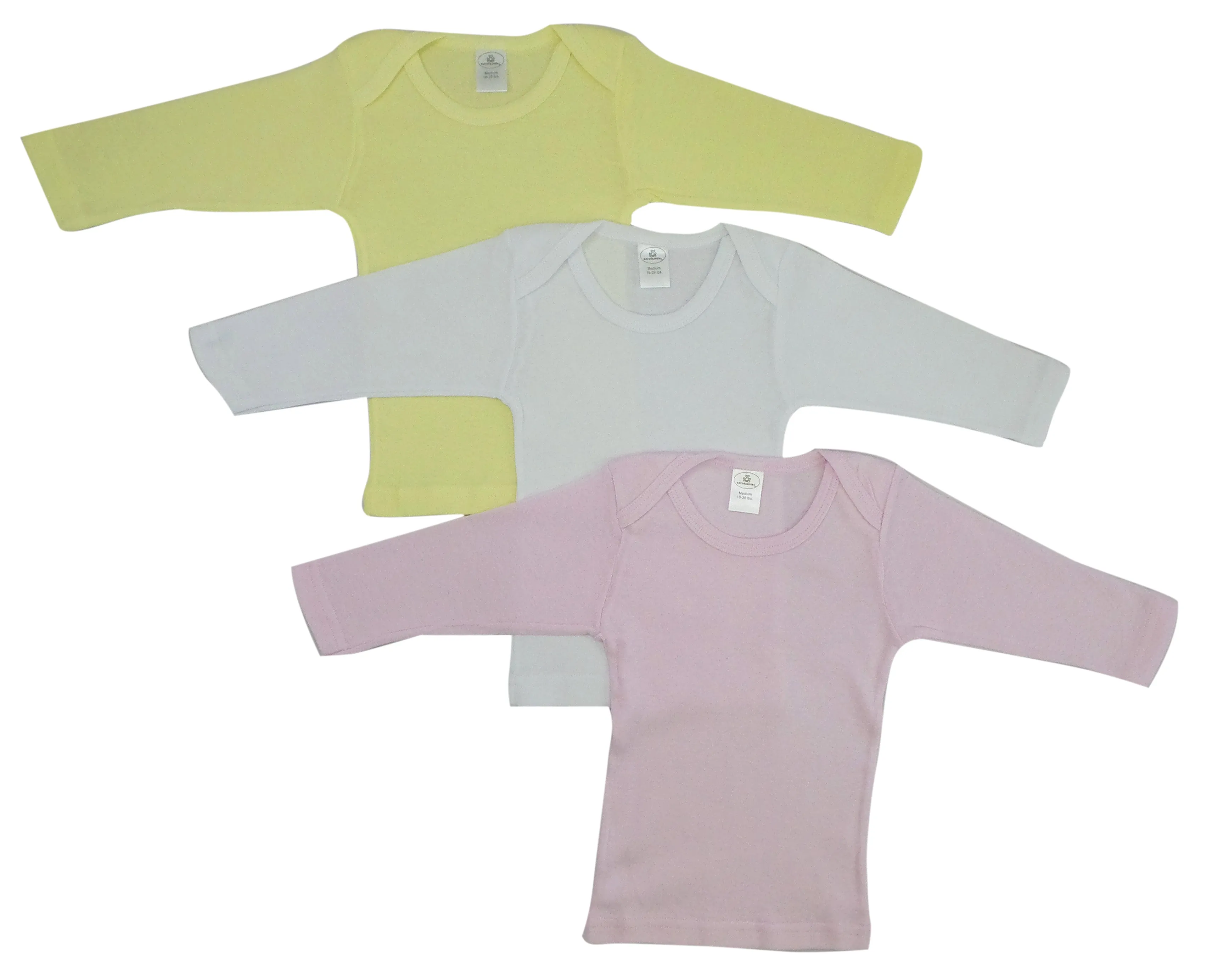 Bambini Girls Pastel Variety Long Sleeve Lap T-shirts