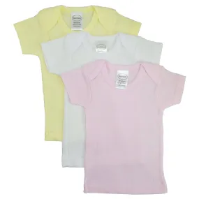 Bambini Girls Pastel Variety Short Sleeve Lap T-shirts - 3 Pack