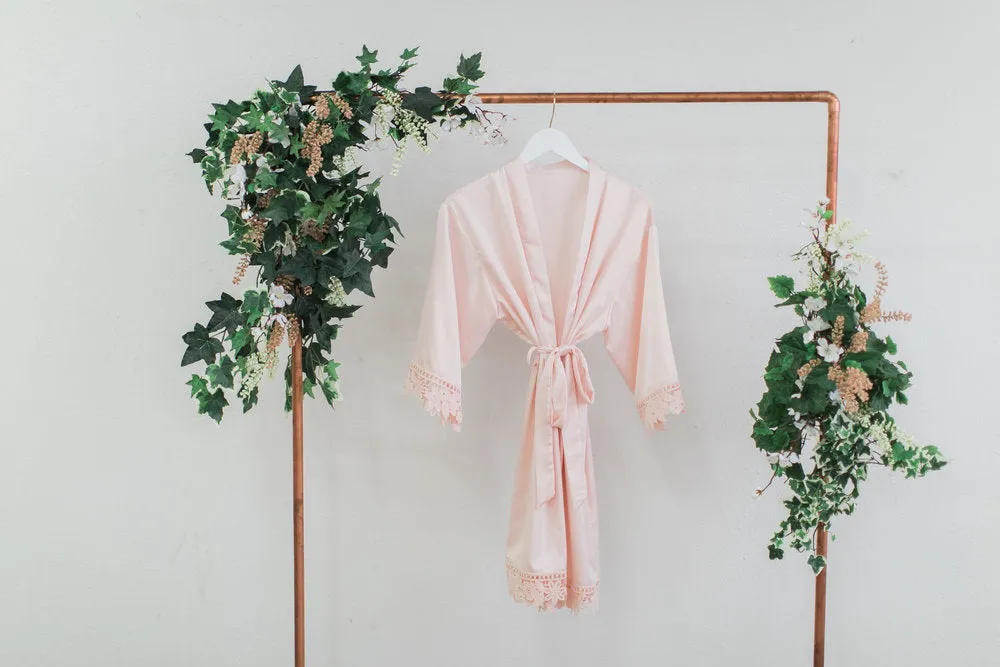 Blush Lace Robe