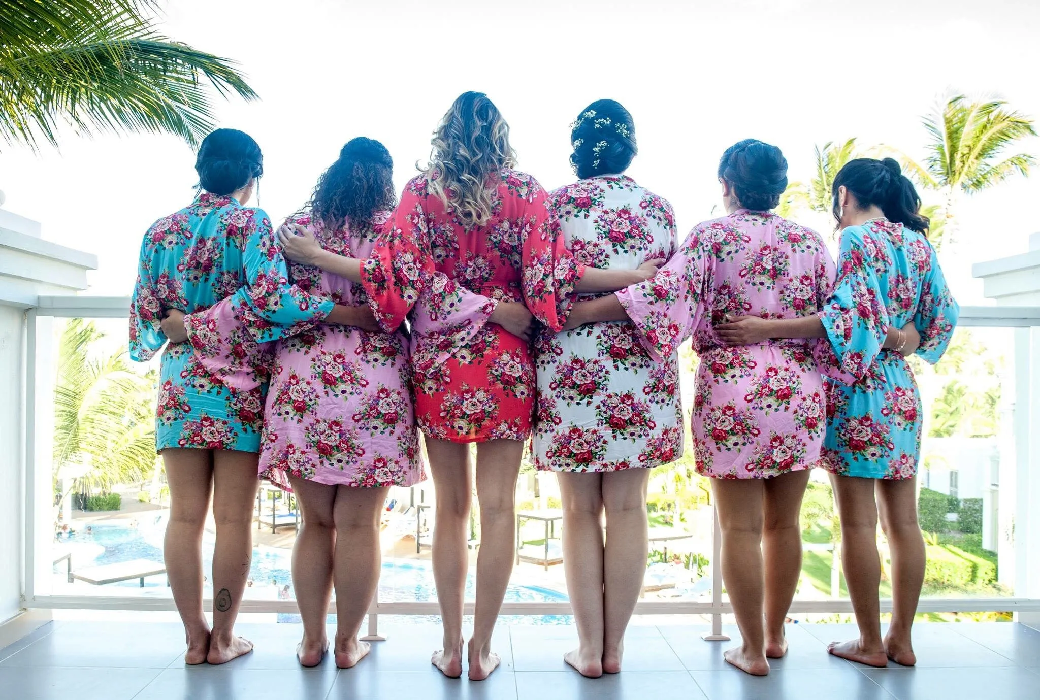 Bridal Party Robes , Bridesmaid Gifts , Bachelorette Party Gift , Destination Wedding , Bridesmaid Robes, Beach Wedding Getting Ready