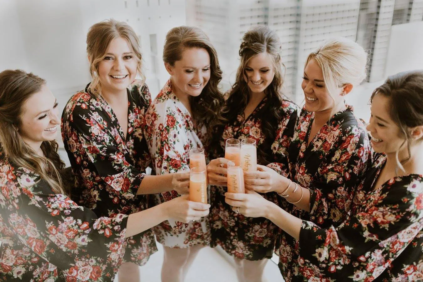 Bridesmaid Gift-Bridesmaid Robes-Bridesmaid Robe-Floral Robe-Kimono Robe-Wedding Robe*** Discount for Multi Order, Please message us***