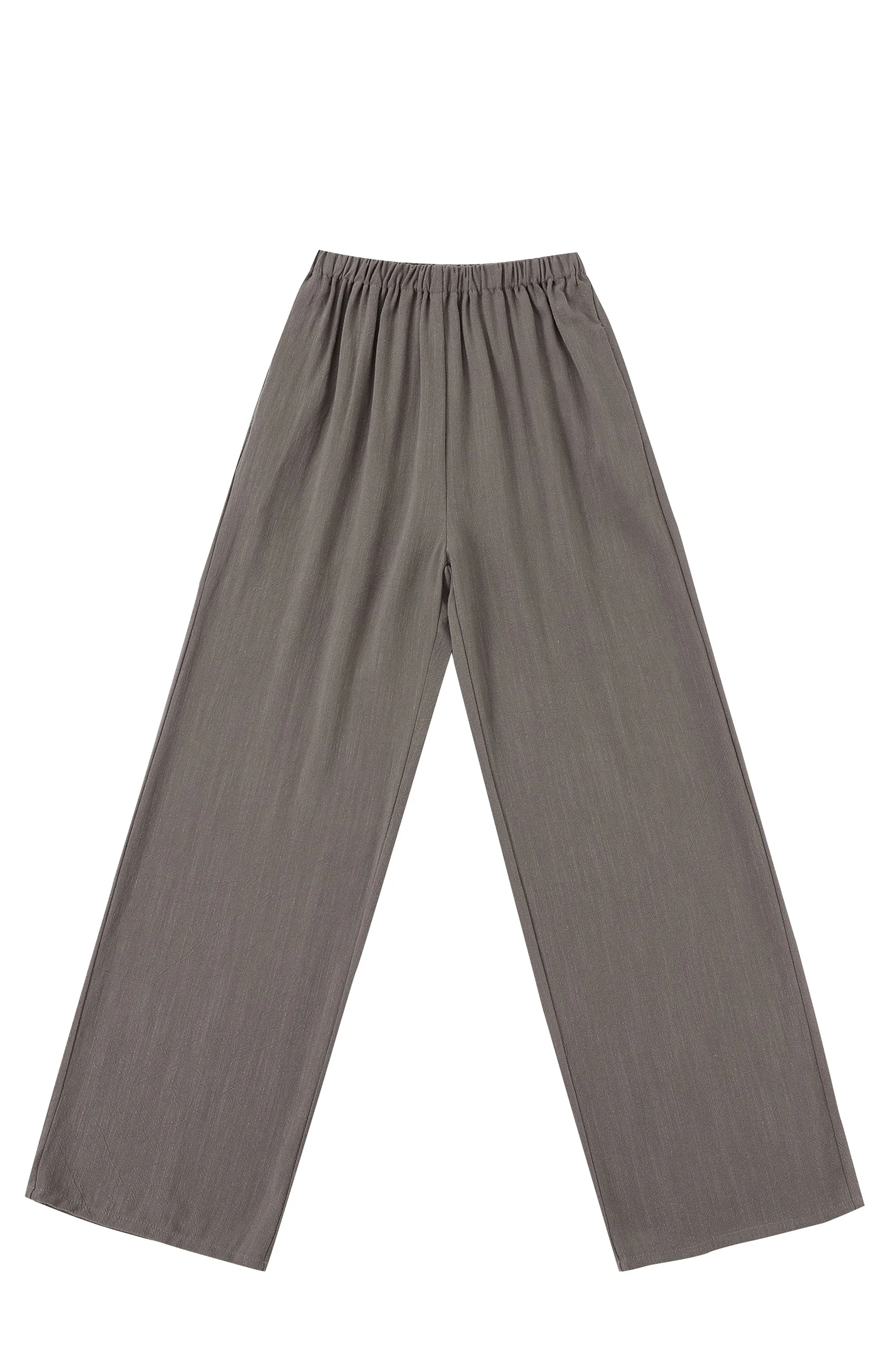 Brown Soft Linen Pants