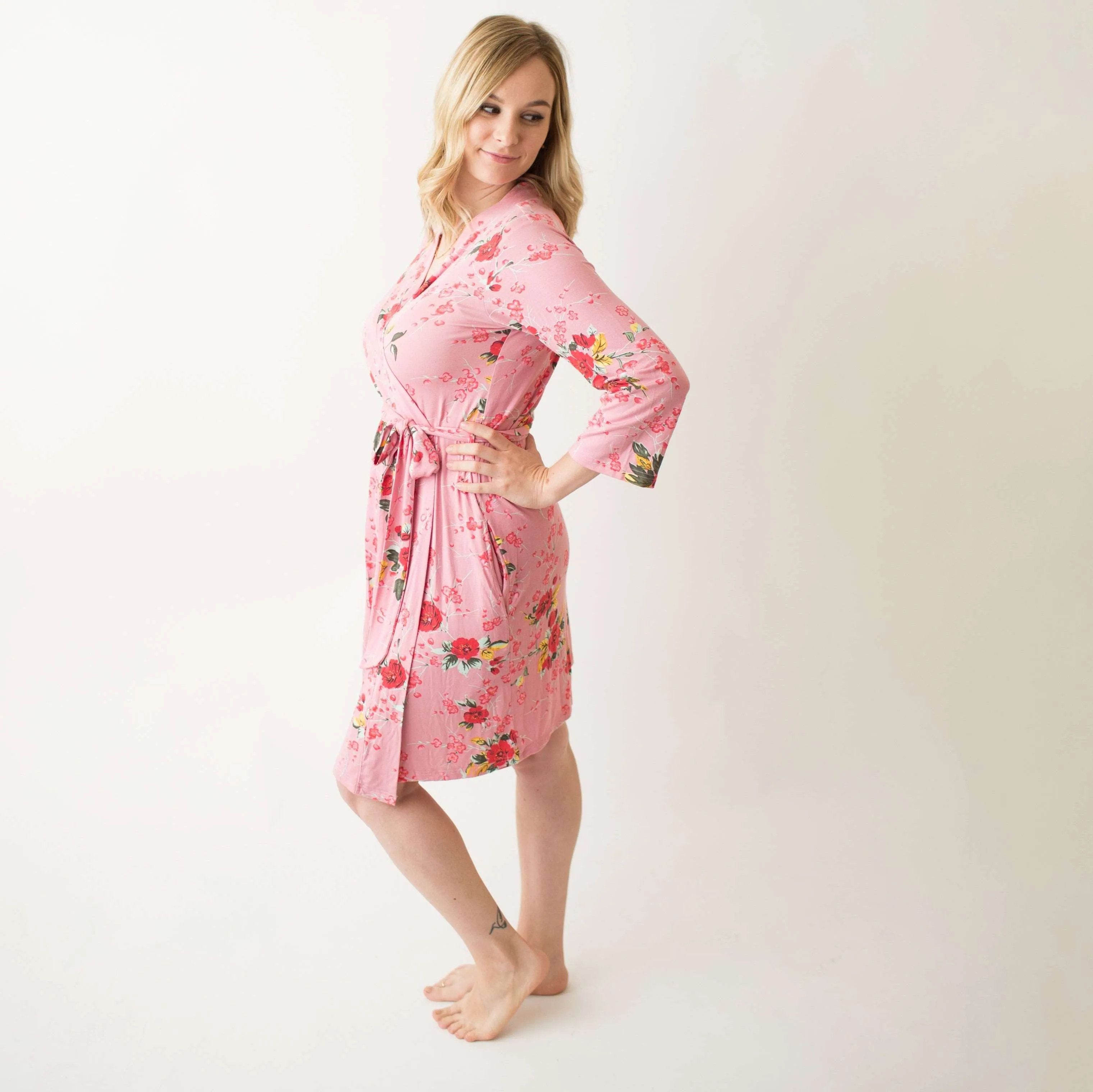 Cherry Blossom Rose Robe