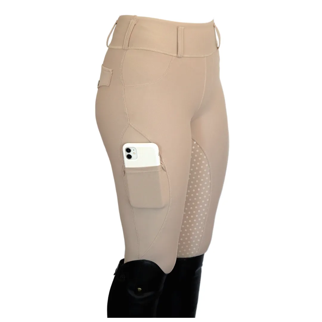 Comfort Grip Leggings - Beige