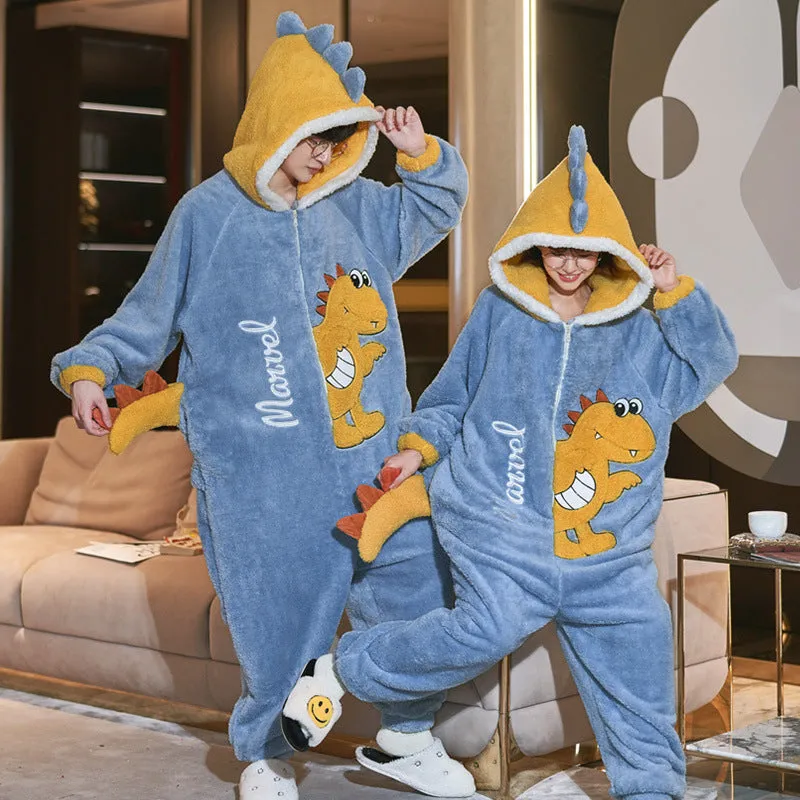 Couple Pajama Set: Winter Warm Sleepwear - Unisex Comfort - Fashionzapp