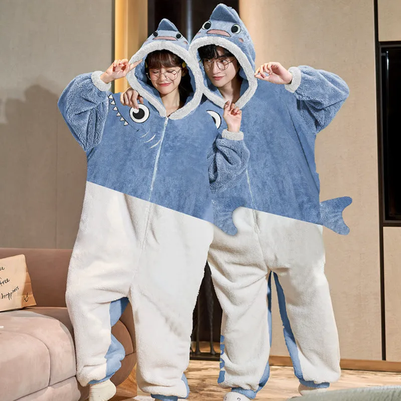 Couple Pajama Set: Winter Warm Sleepwear - Unisex Comfort - Fashionzapp