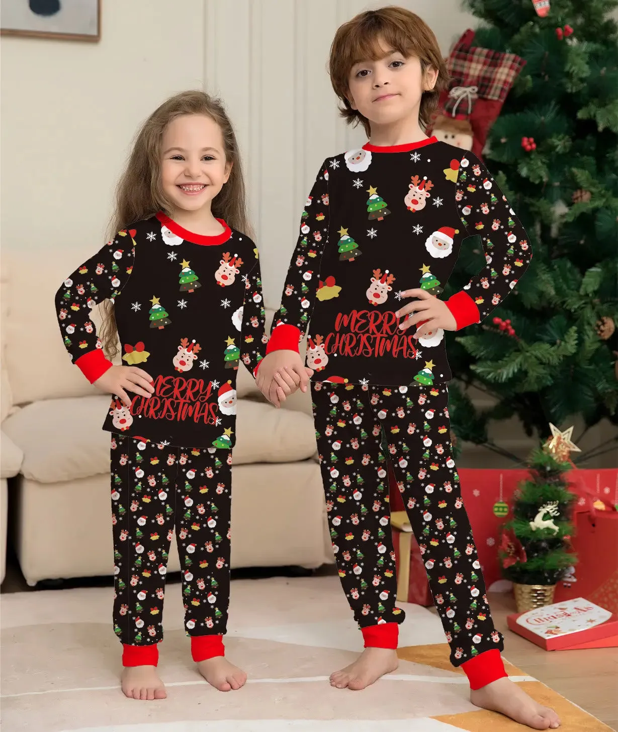 Cozy Holiday Matching Family Pajama Set - Comfortable Sleepwear for Everyone