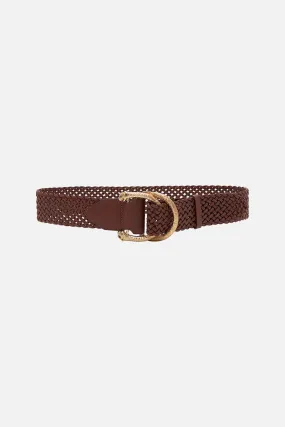 DOUBLE D-RING BELT TAN