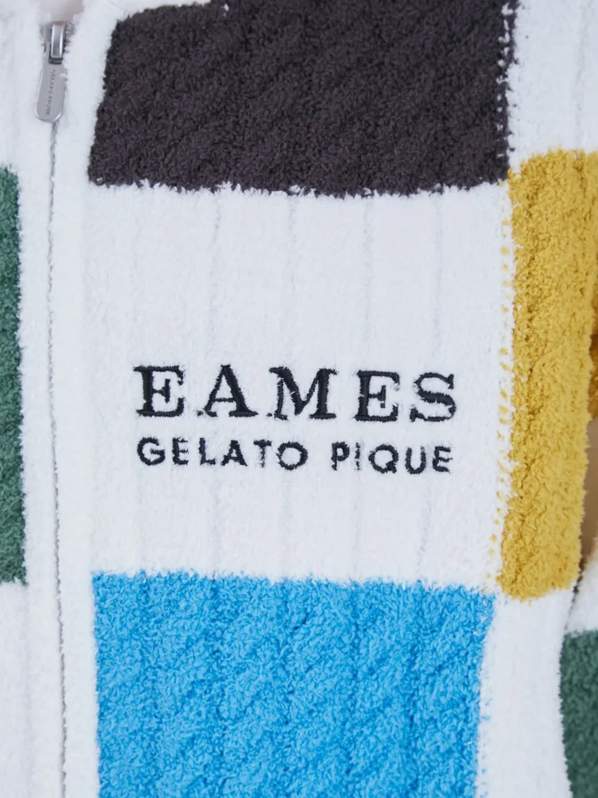 EAMES Air Moco Check-Patterned Mens Lounge Hoodie