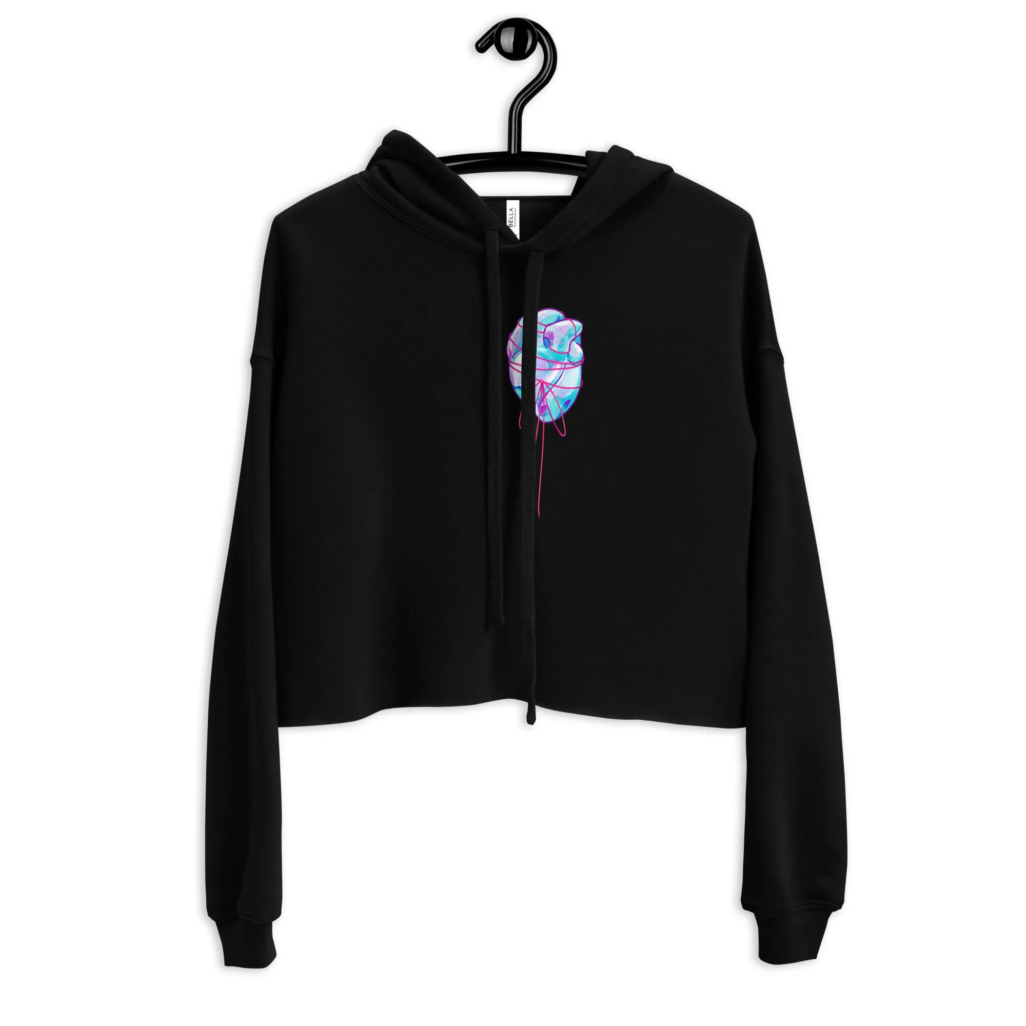 Glass Heart Crop Hoodie