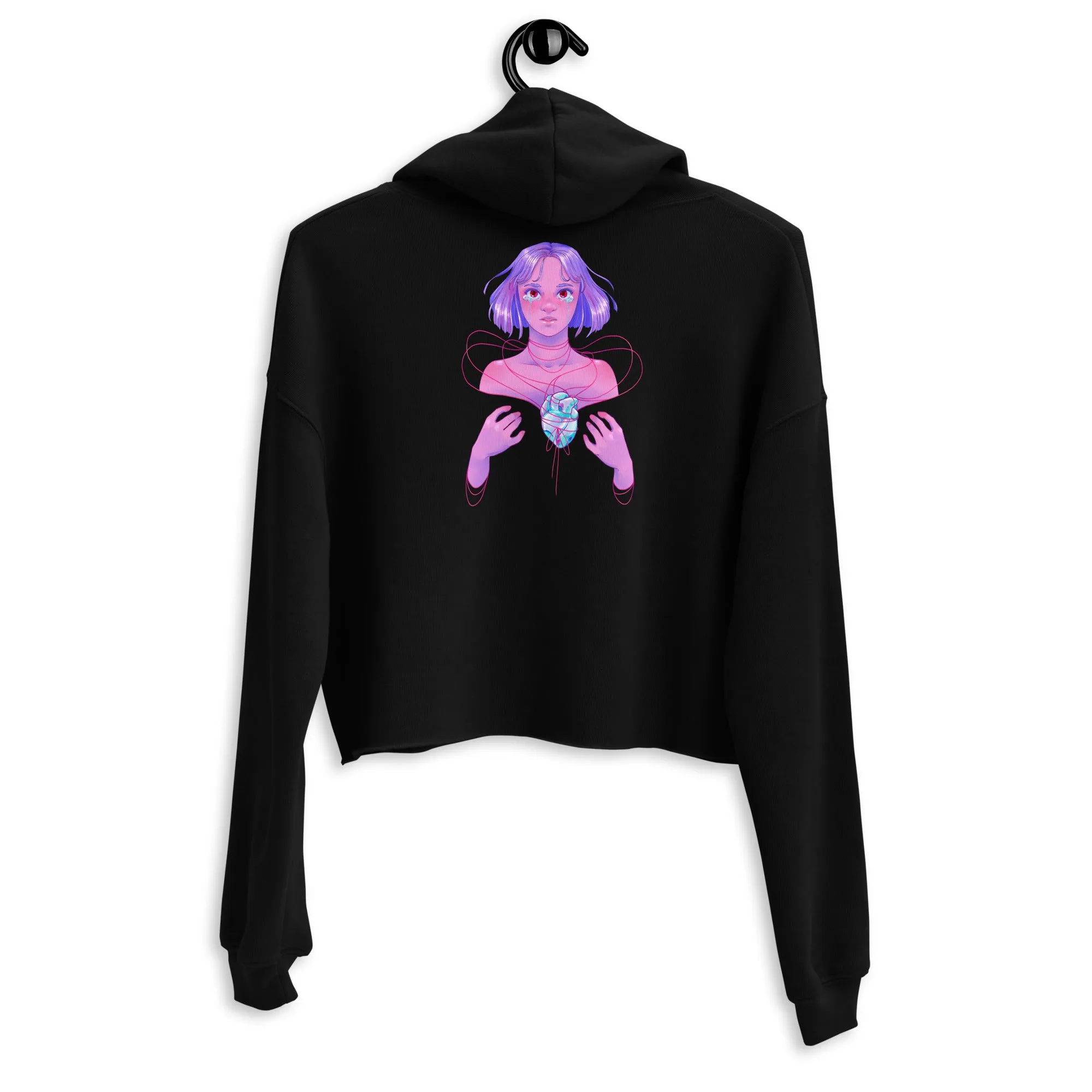 Glass Heart Crop Hoodie