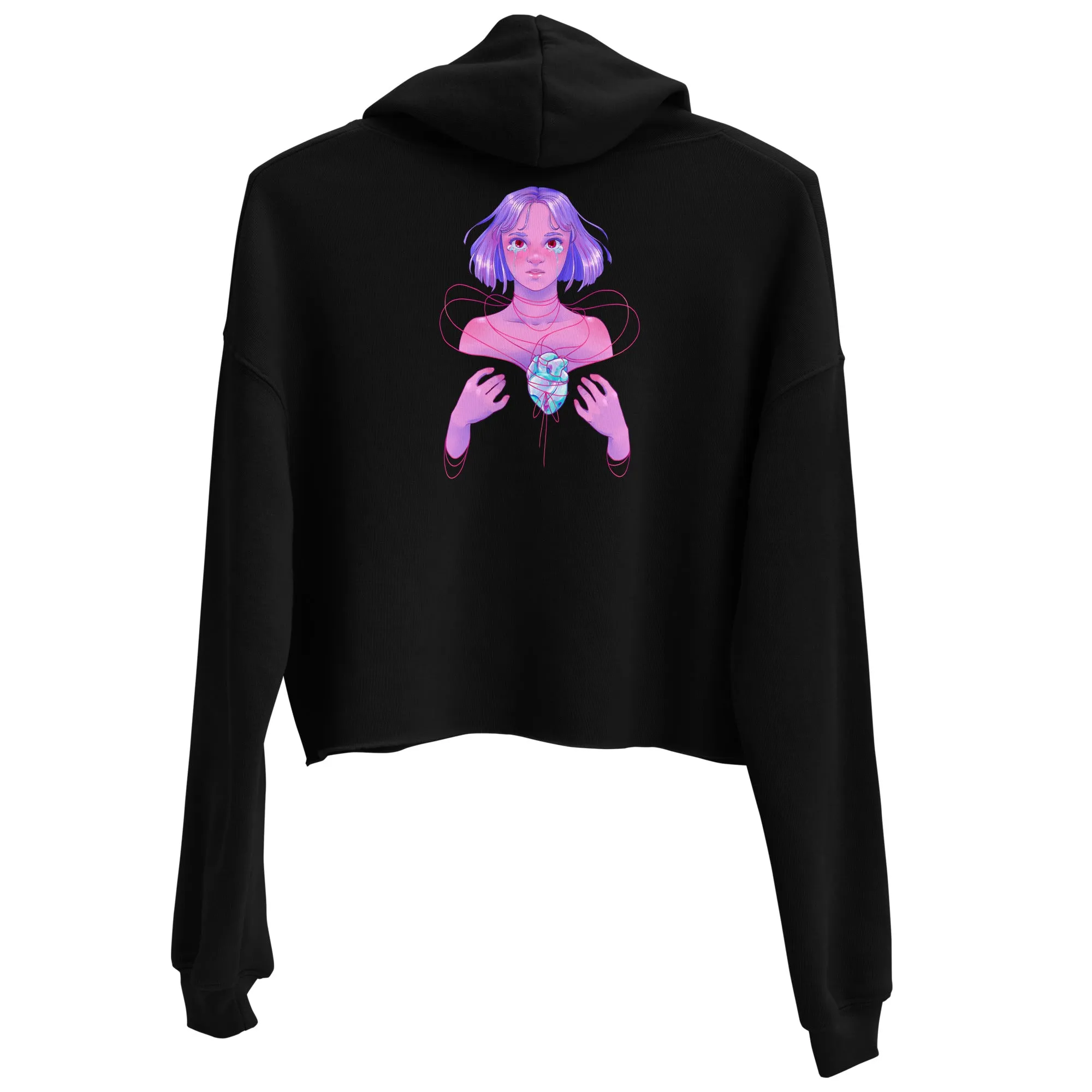 Glass Heart Crop Hoodie