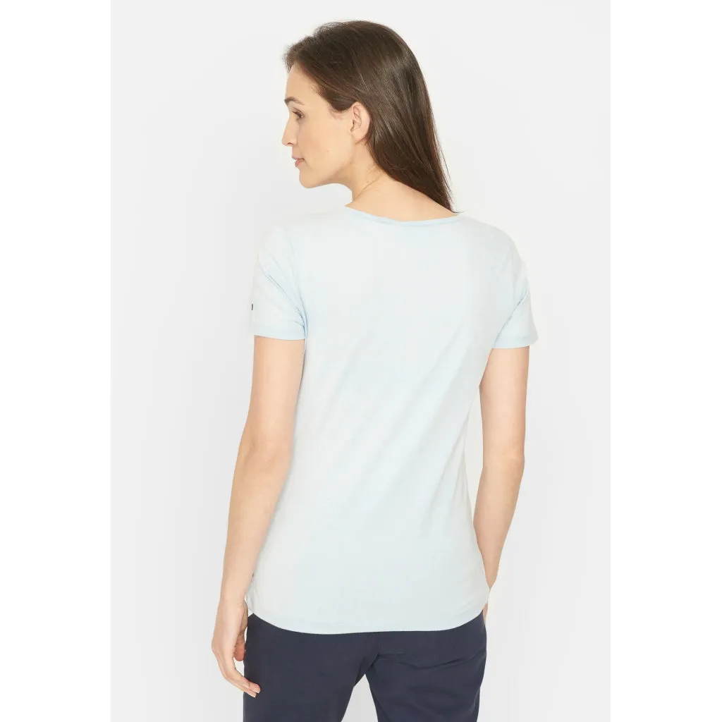 Jenna Short Sleeve T-shirt - Blue Pastel