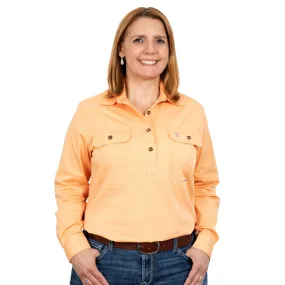 Just Country Jahna Ladies Work Shirt Peach