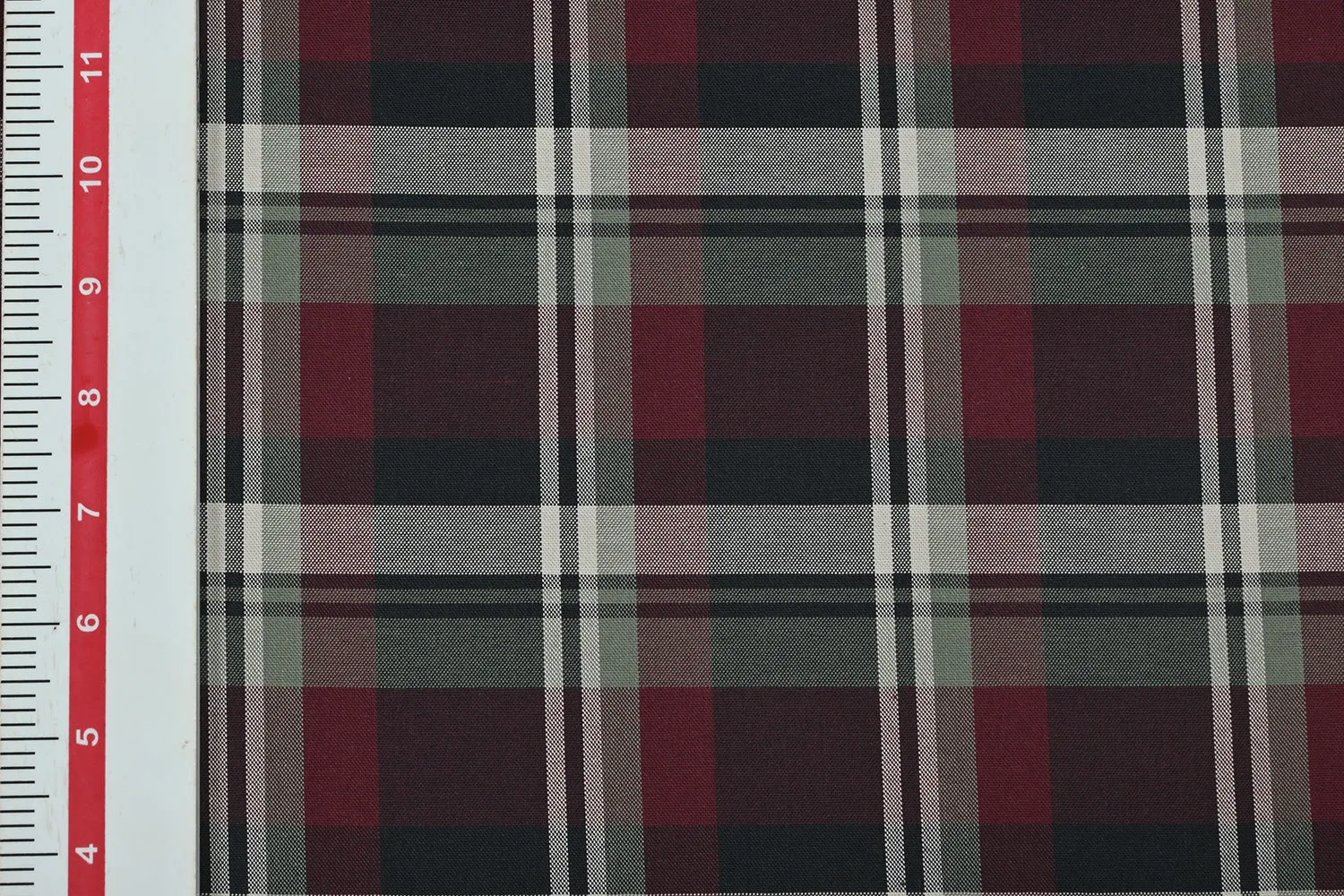 Marron & Black Checks Cotton Yarn Dyed Fabric