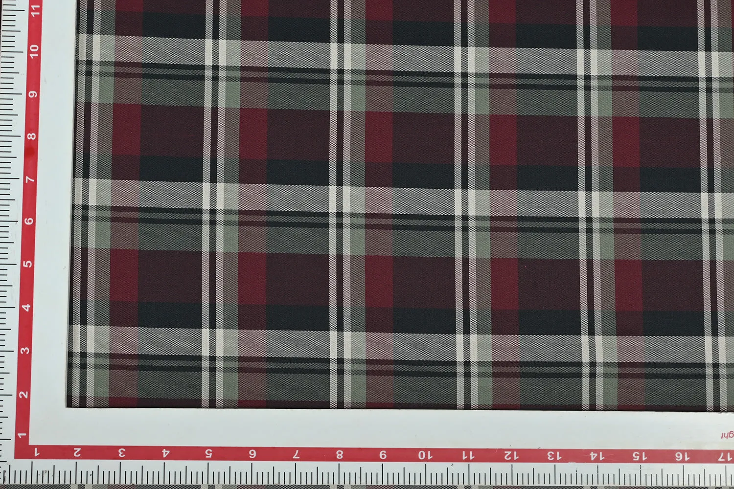 Marron & Black Checks Cotton Yarn Dyed Fabric