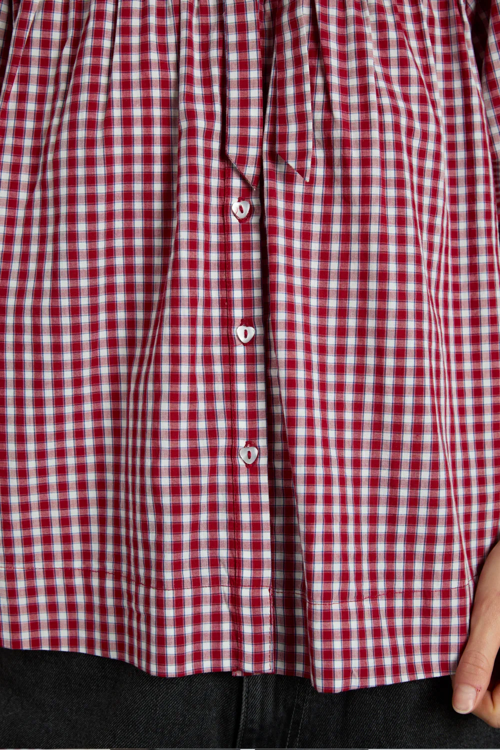 Mila Blouse Cherry Gingham