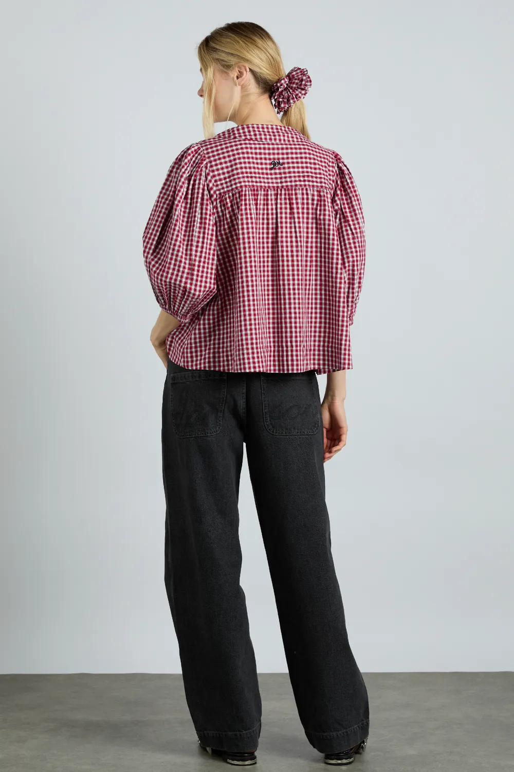 Mila Blouse Cherry Gingham