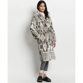 Pendleton Women's Harding Grey Cotton Terry Velour Robe