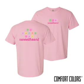 Pi Kapp Comfort Colors Candy Hearts Short Sleeve Tee