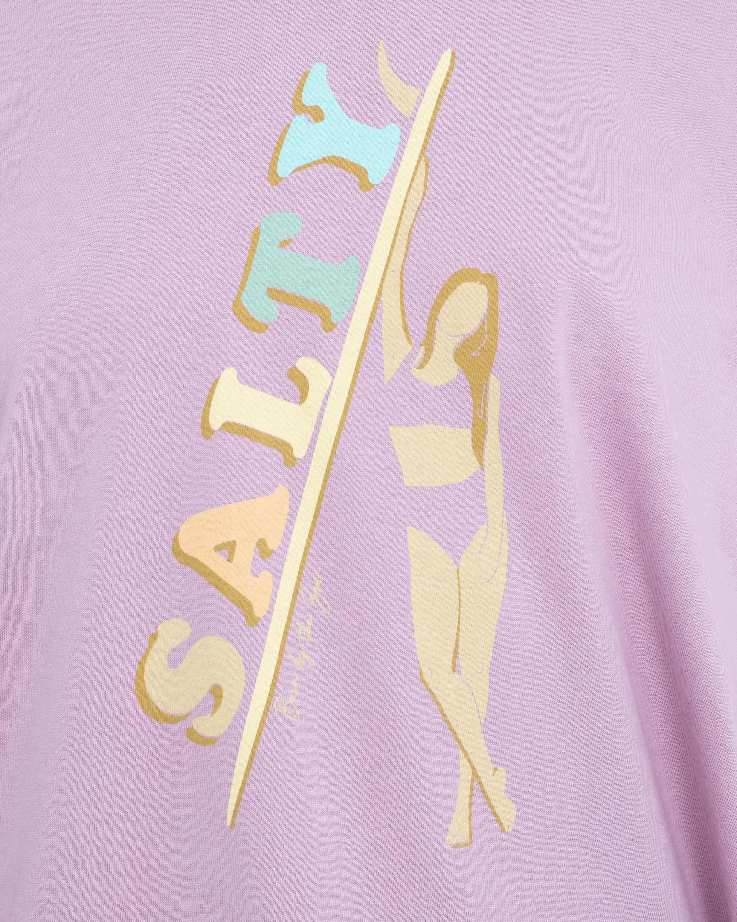 Salty Surfer T-Shirt in Purple Rose