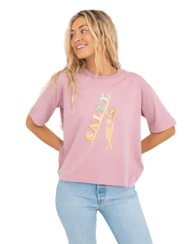 Salty Surfer T-Shirt in Purple Rose