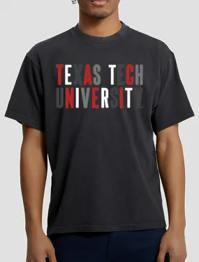 Texas Tech Red Raiders "El Pastel Stacked" Team Color T-Shirt