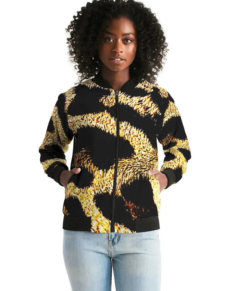 TRP Leopard Print 01  Ladies Designer Bomber Jacket