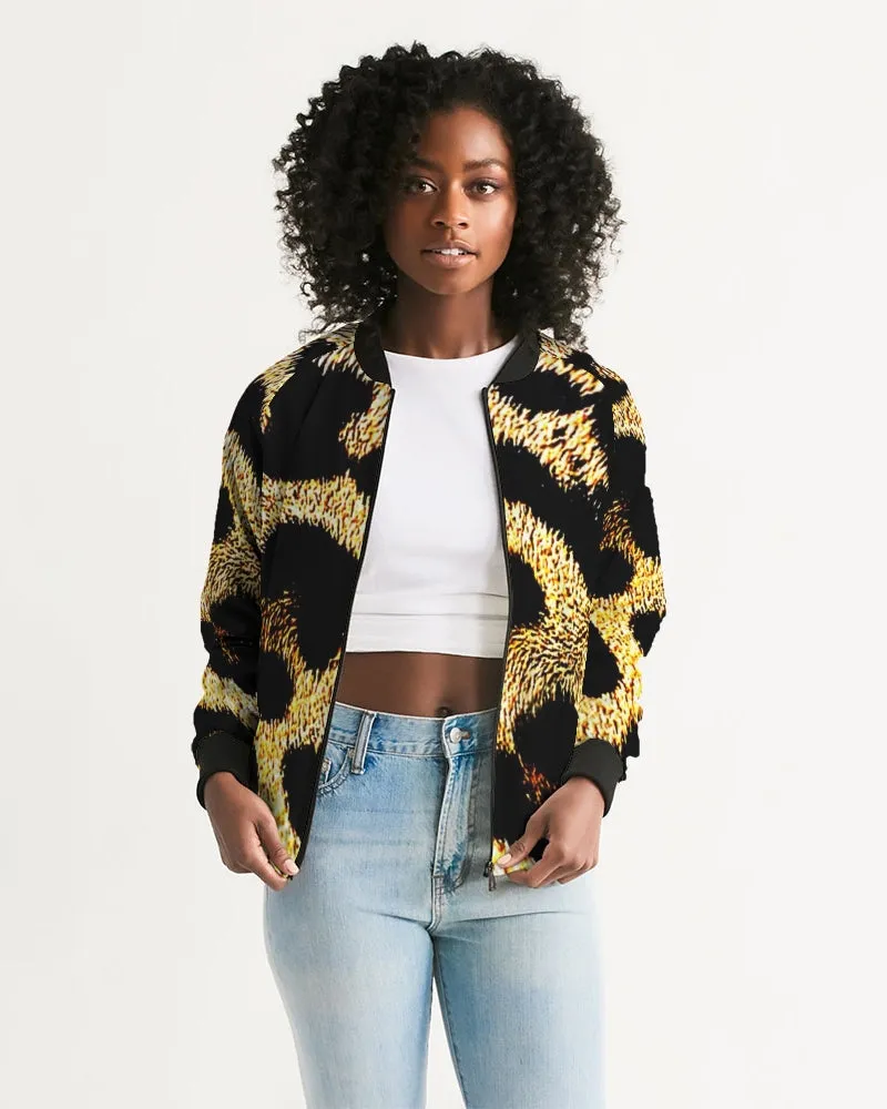 TRP Leopard Print 01  Ladies Designer Bomber Jacket