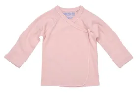 Under The Nile Organic Long Sleeve Side Snap Undershirt (Pink)