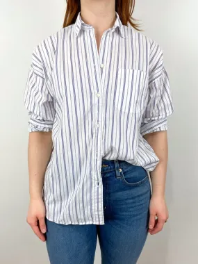 Weekender Shirt in Multi Stripe Silk Cotton