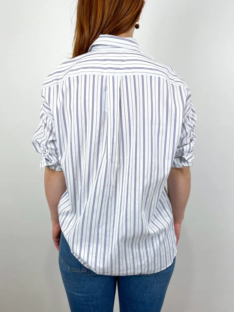 Weekender Shirt in Multi Stripe Silk Cotton