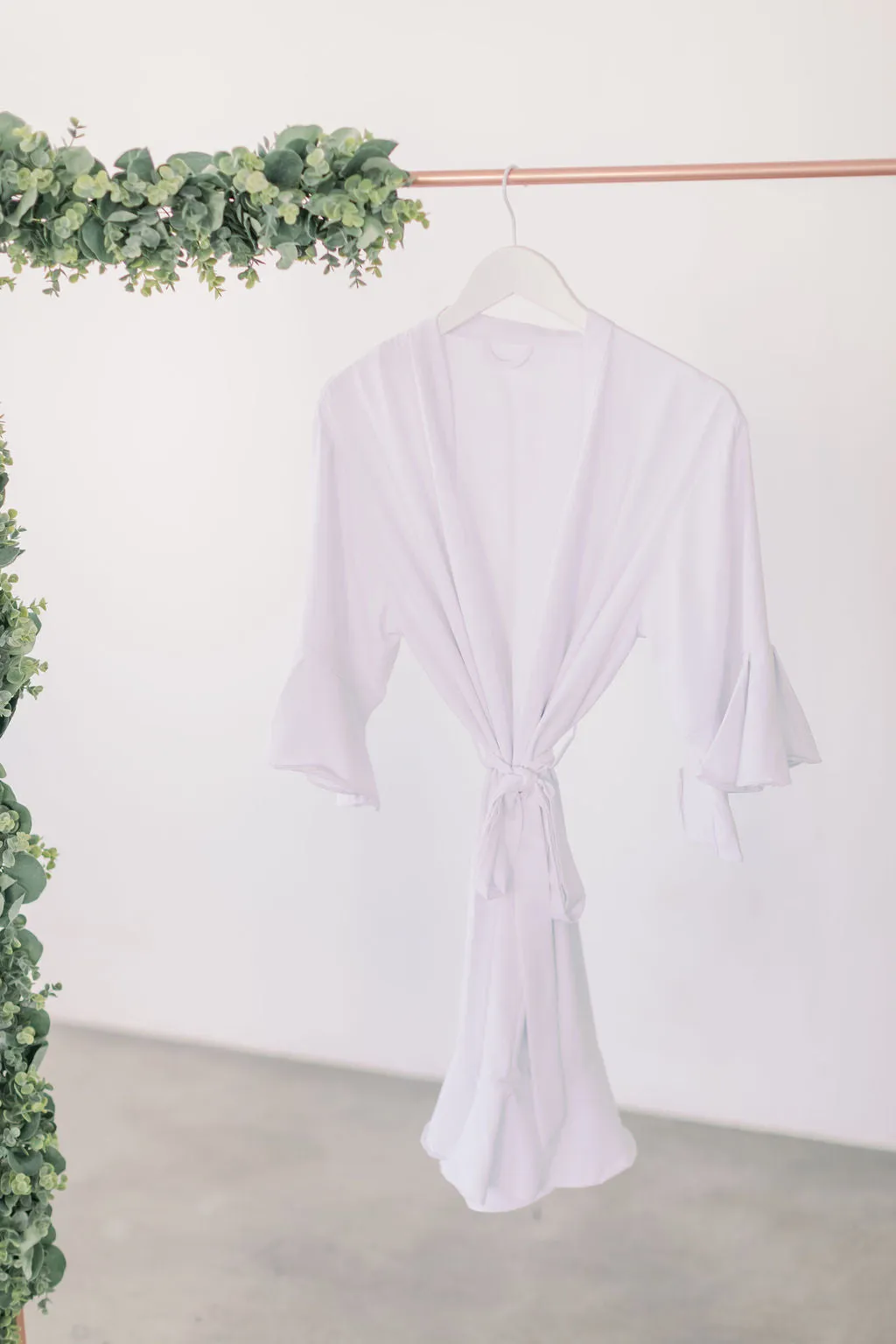 White Ruffle Robe